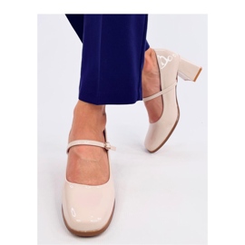 Mary Jane Valonis Beige högklackade pumps - Inello 2