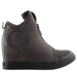 Grå Wedge sneakers 168-129 grå 1