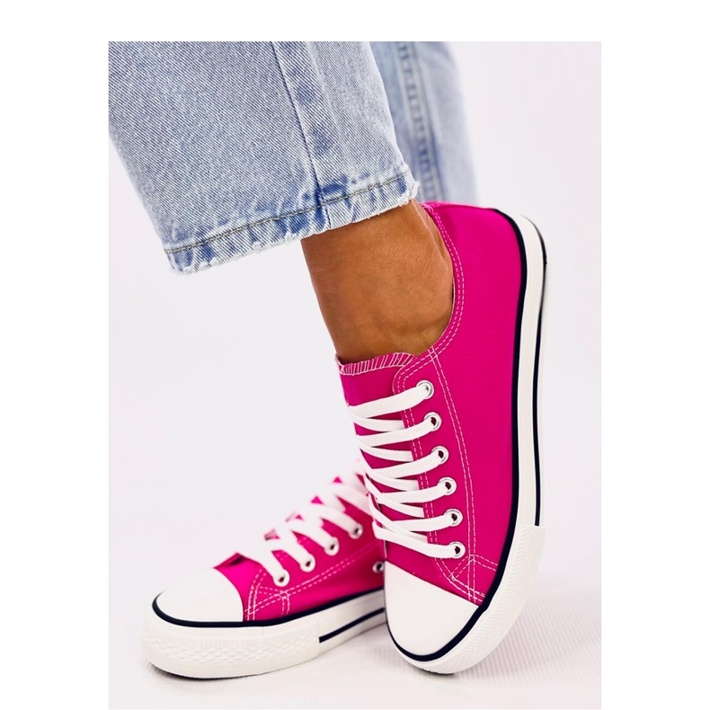 Klassiska damsneakers Basic Fuchsia - Inello rosa 2
