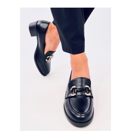 Rabier Black bredklackade pumps - Inello svart 2