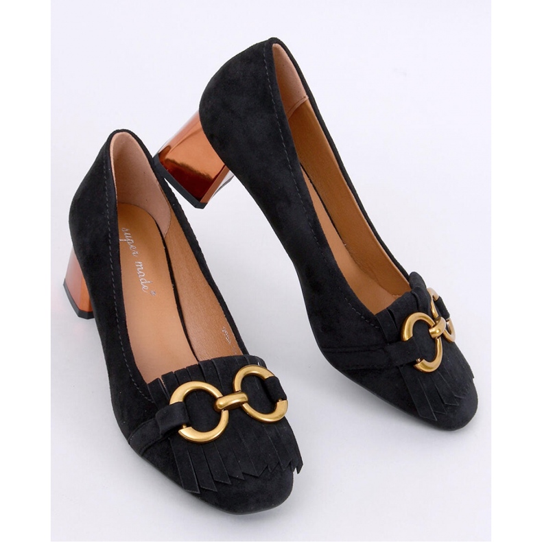 Weinn Black kopparhälpumps - Inello svart 1