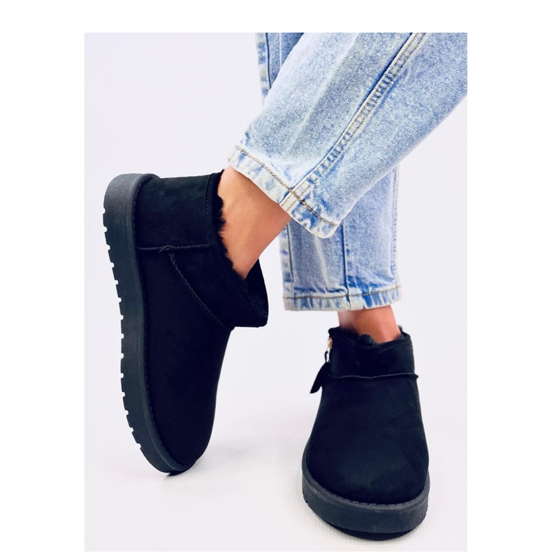 Korta emusbyxor med dragkedja från Frankis Black - Inello svart 2