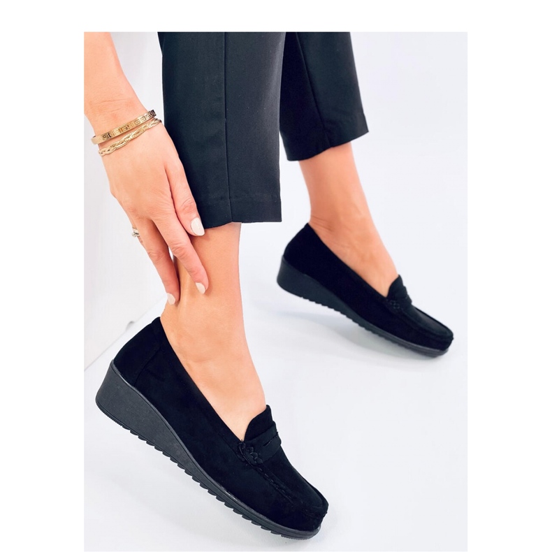 Vegar Black wedge loafers - Inello svart 1