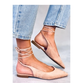 Dentoni Nude balettkläder med snörning - Inello beige 1