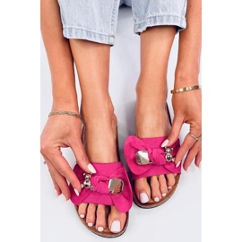 Sandal Cork flip-flops med en teddybjörn Loups Fuchsia - Inello rosa 1