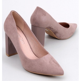Annette Khaki stilettpumps - Inello brun 1
