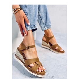 Espadrillesandal Sermon Khaki - Inello brun 1