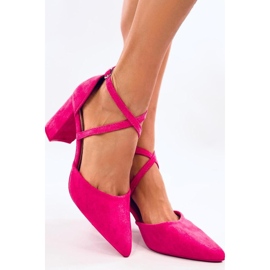 Thois Fuchsia cross-strap pumps - Inello rosa 1
