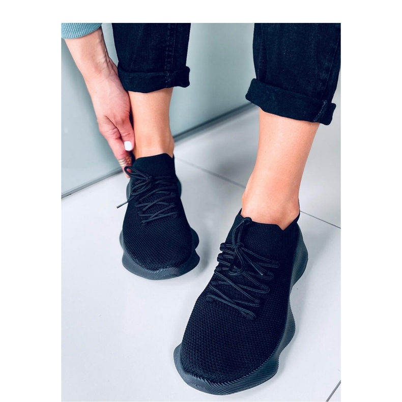 Desire All Black sock sportskor - Inello svart 2