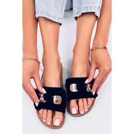 Luppar Svarta korkflip-flops med nallebjörn - Inello 2