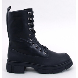 Dart Black bovver boots snörning - Inello svart 1