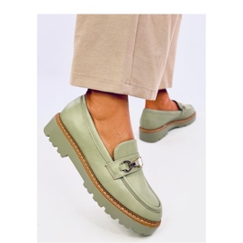 Nivetti Green plattform loafers - Inello grön 2