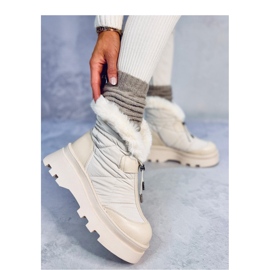 Tavaris Beige snöstövlar med päls - Inello 2