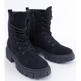 Kelis Svarta ankelboots med snörning - Inello 1