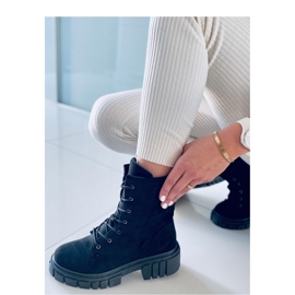 Kelis Svarta ankelboots med snörning - Inello 2