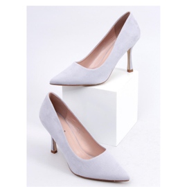 Giorgia Grey högklackat mocka för kvinnor - Inello grå 1