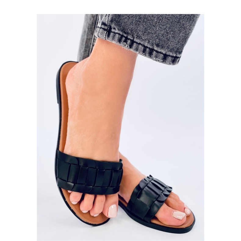 Lotts Black dam flip-flops sandal - Inello svart 1
