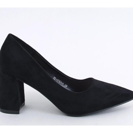 Clairay Black bredklackade pumps - Inello svart 1