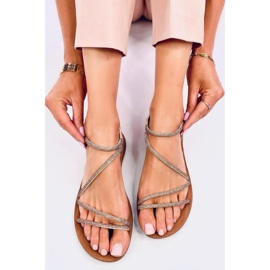 Lätta damsandaler Prostis Gold - Inello gul 1