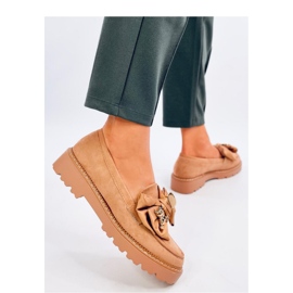 Pennsy Camel mockasiner med en dekorativ nallebjörn - Inello brun 1