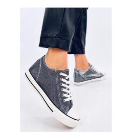 Foss Black wedge sneakers - Inello svart 1