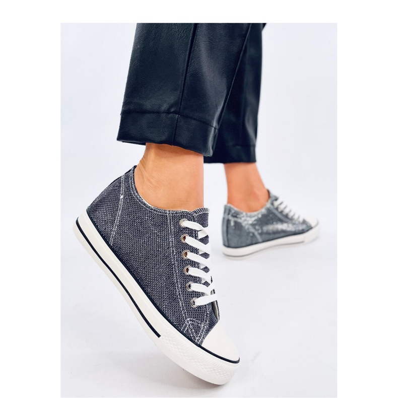 Foss Black wedge sneakers - Inello svart 1