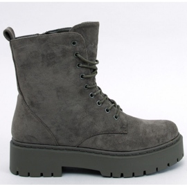 Burse Green plattformsstövlar med snörning - Inello grön 1