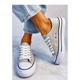 Klassiska damsneakers Fargis Grey - Inello grå 1