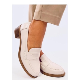 Sylvai Beige pumps med bred klack - Inello 1