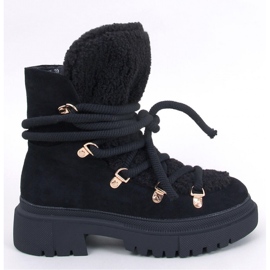 Shea Svarta snöstövlar i fårskinn - Inello 1