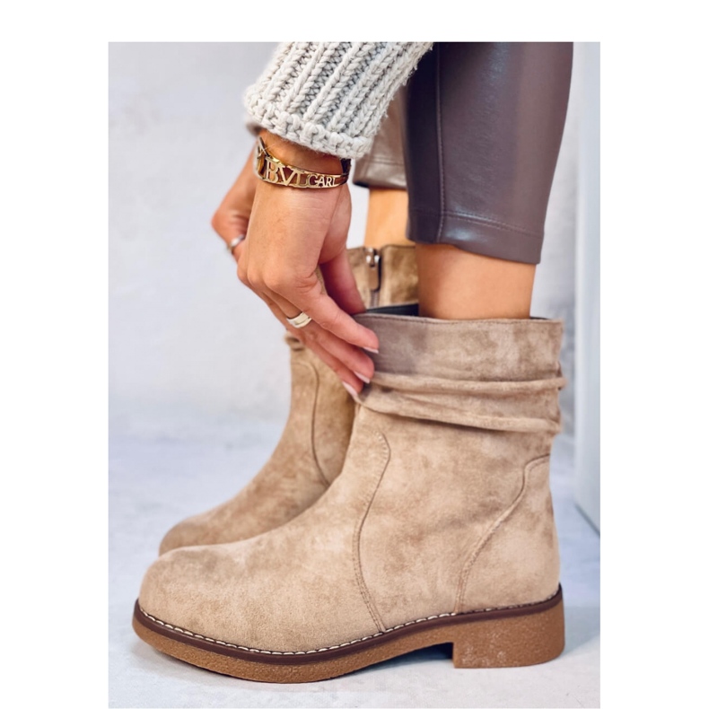 Bracy Khaki volangboots - Inello beige 1