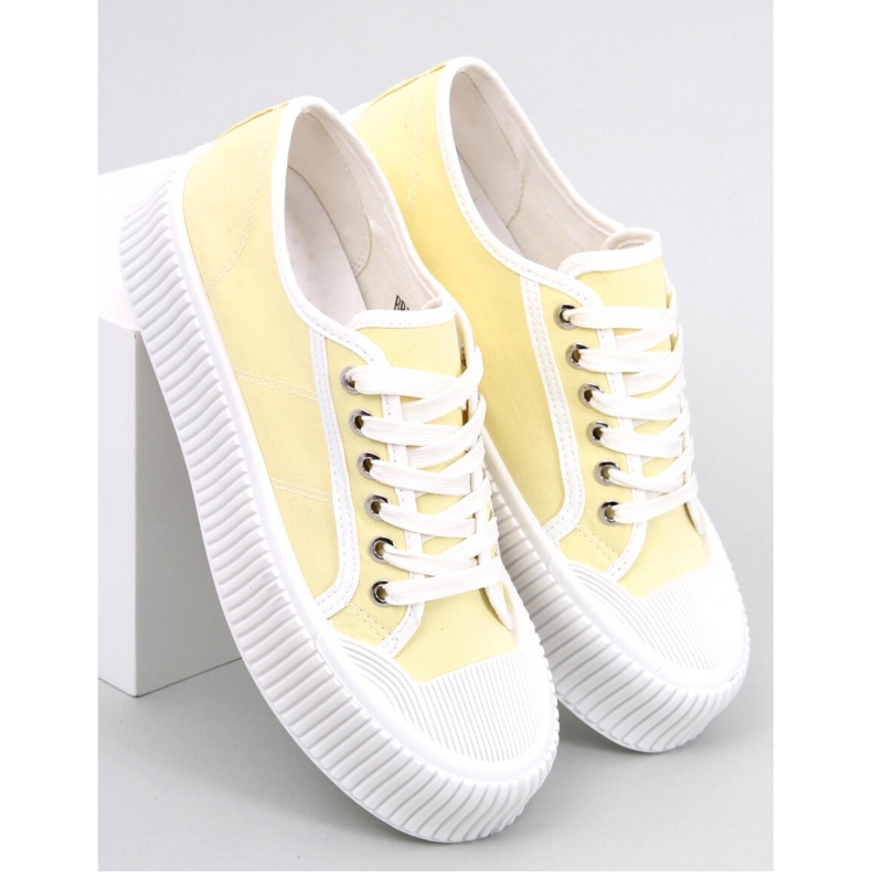 Plattsneakers för dam Dors Yellow - Inello gul 1