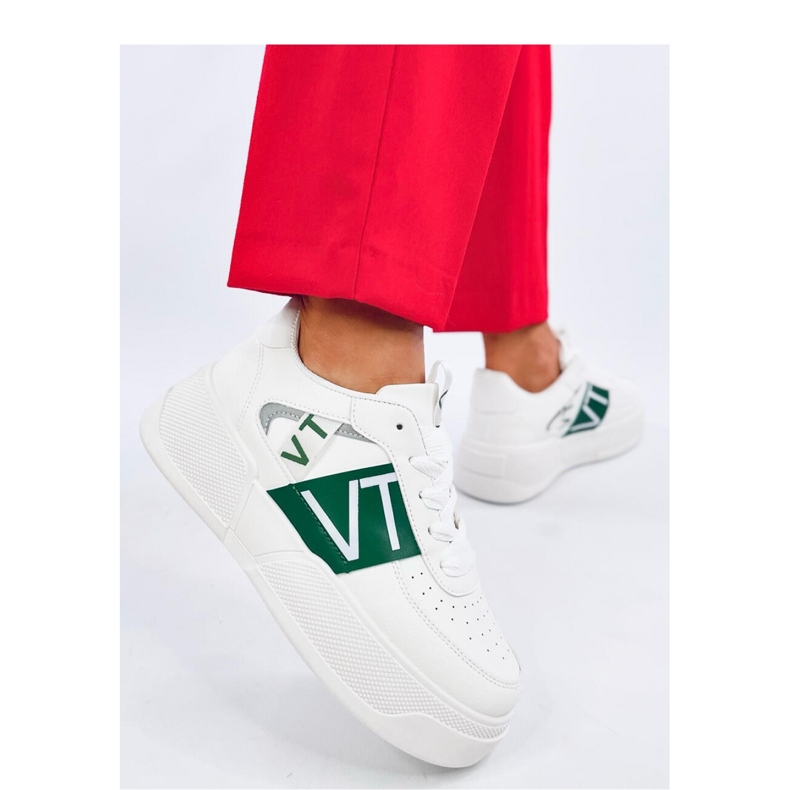 Sterry White Green platåsneakers - Inello grön 1