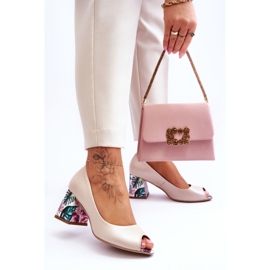 Step in style Pumps Model Lewski Skor 2608/K Beige Perła - Steg i stil 2