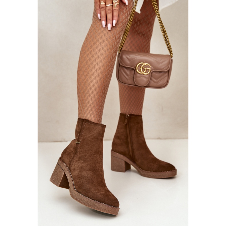 Step in style Stövlar Modell Arkesia KE219 Khaki - Steg i stil brun 1