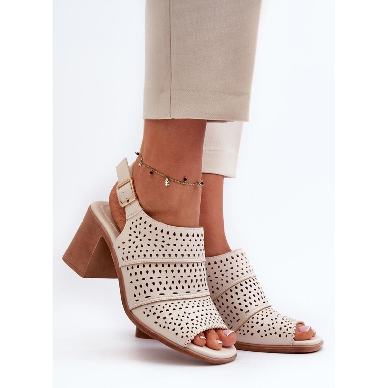 Step in style Sandaler Modell Sergio Leone SK565 Ljus Beige - Steg i stil 1