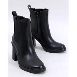 Lilley Black Chelsea boots med hög klack svart 1