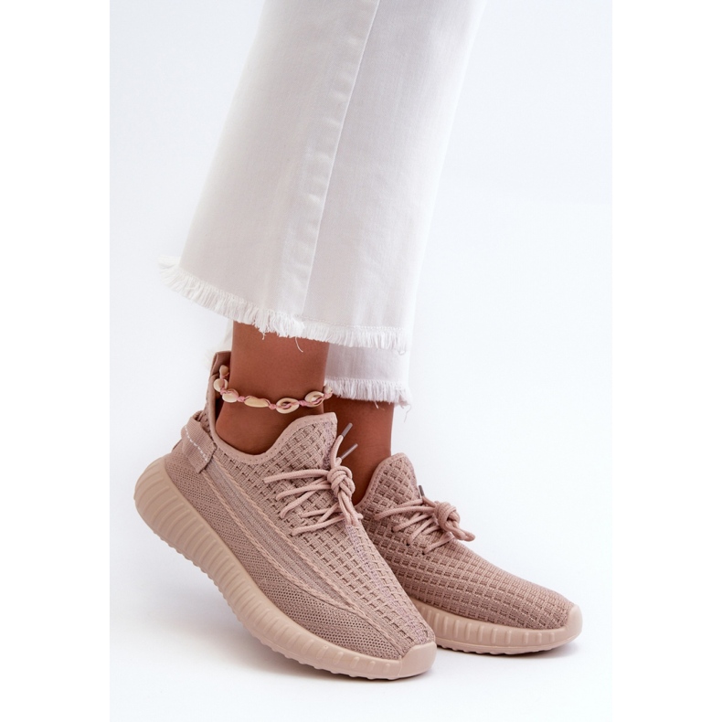 Rosa slip-on sportskor för kvinnor 1