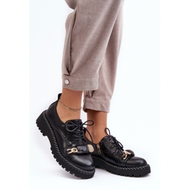 S.Barski Svarta platåskor för kvinnor 1