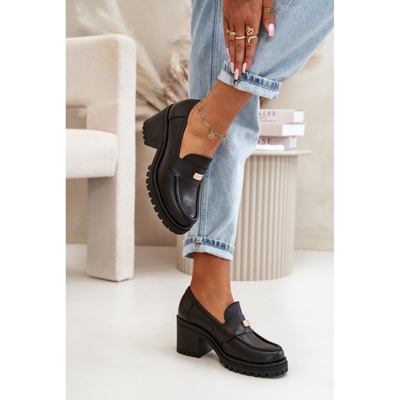 Zazoo svarta högklackade skor för kvinnor 1