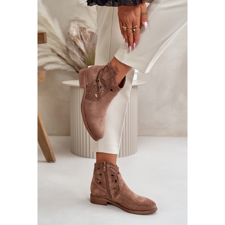 S. BARSKI Damkängor med genombruten ovandel S.Barski brun 2