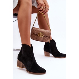 Step in style Cowboystövlar Modell Lewski EV28 Svart Velour - Steg i stil 2