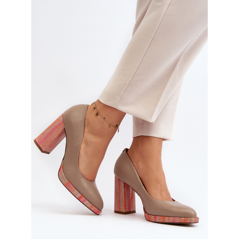 Step in style Pumps Modell Laura Messi 2746/252-837 Beige - Steg i stil 2