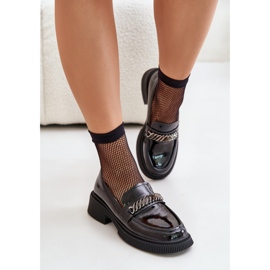 S.Barski Eleganta svarta mockasiner för kvinnor 1