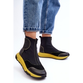 Maciejka Svarta ankelstövlar för kvinnor 1