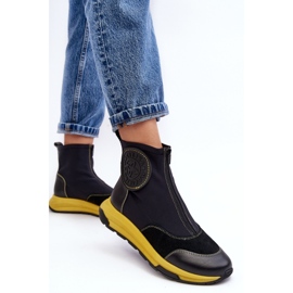 Maciejka Svarta ankelstövlar för kvinnor 2