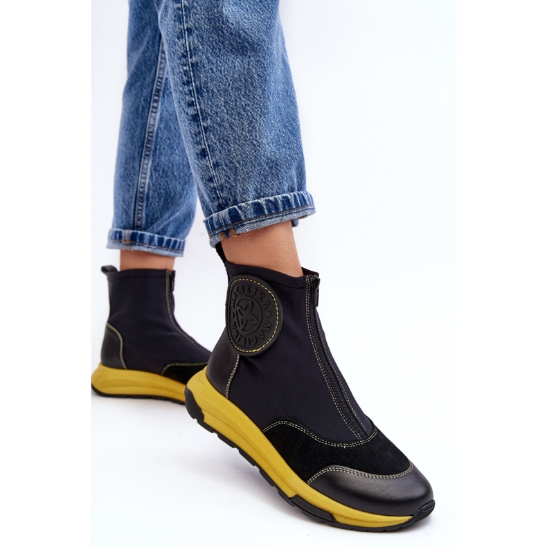 Maciejka Svarta ankelstövlar för kvinnor 2