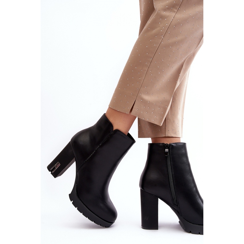 Ankelboots för kvinnor Svarta 2