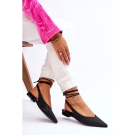 Dambalettlägenheter med öppen klack Svart 1