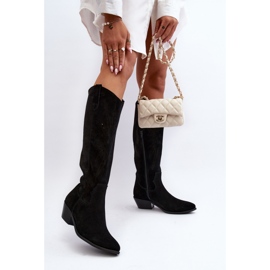 Zazoo Svarta genombrutna övre stövlar 2
